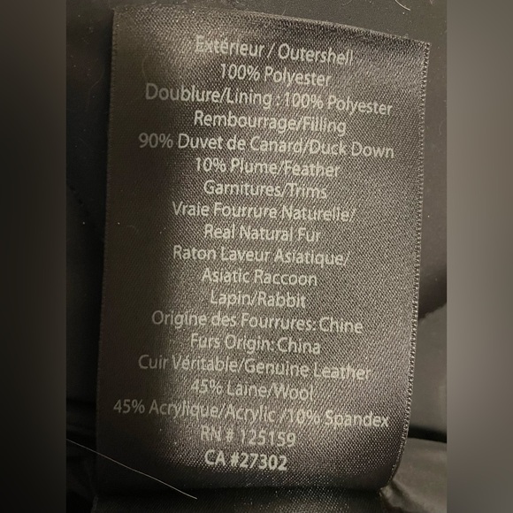 New MACKAGE TRISH down coat with natural fur Signature Collar Size XS - Picture 15 of 16